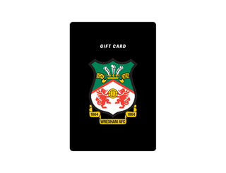 Graphic of Wrexham 1864 Crest for gift card. Red, Yellow, Green and White